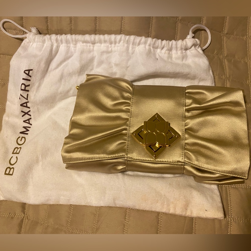 BCBG Silk Clutch with Chain